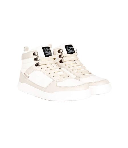 Mens Fellmarsh Suede High-top Trainers Off White Crosshatch
