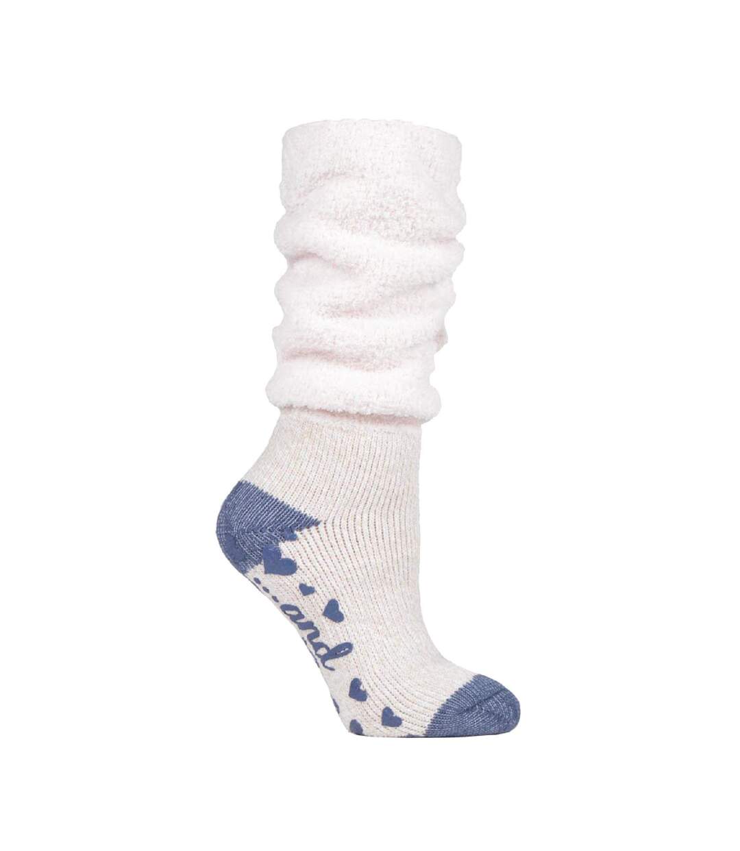 Ladies Fluffy Slouch Top Non Slip Thermal Bed Socks-1