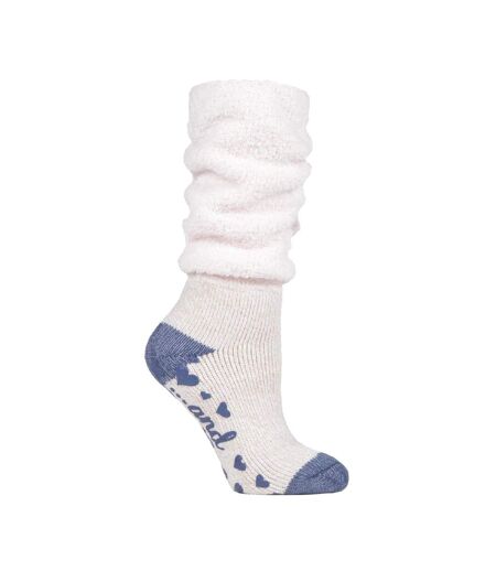 Ladies Fluffy Slouch Top Non Slip Thermal Bed Socks