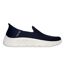 Womens/ladies go walk flex slip-on trainers navy/white Skechers