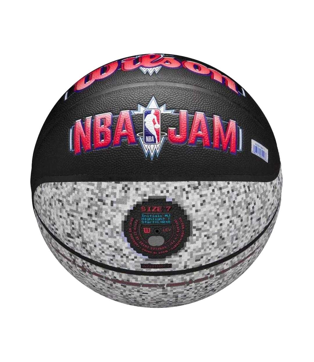 Ballon De Basket Motif/style Nba Jam Taille 7 Noir Wilson-4