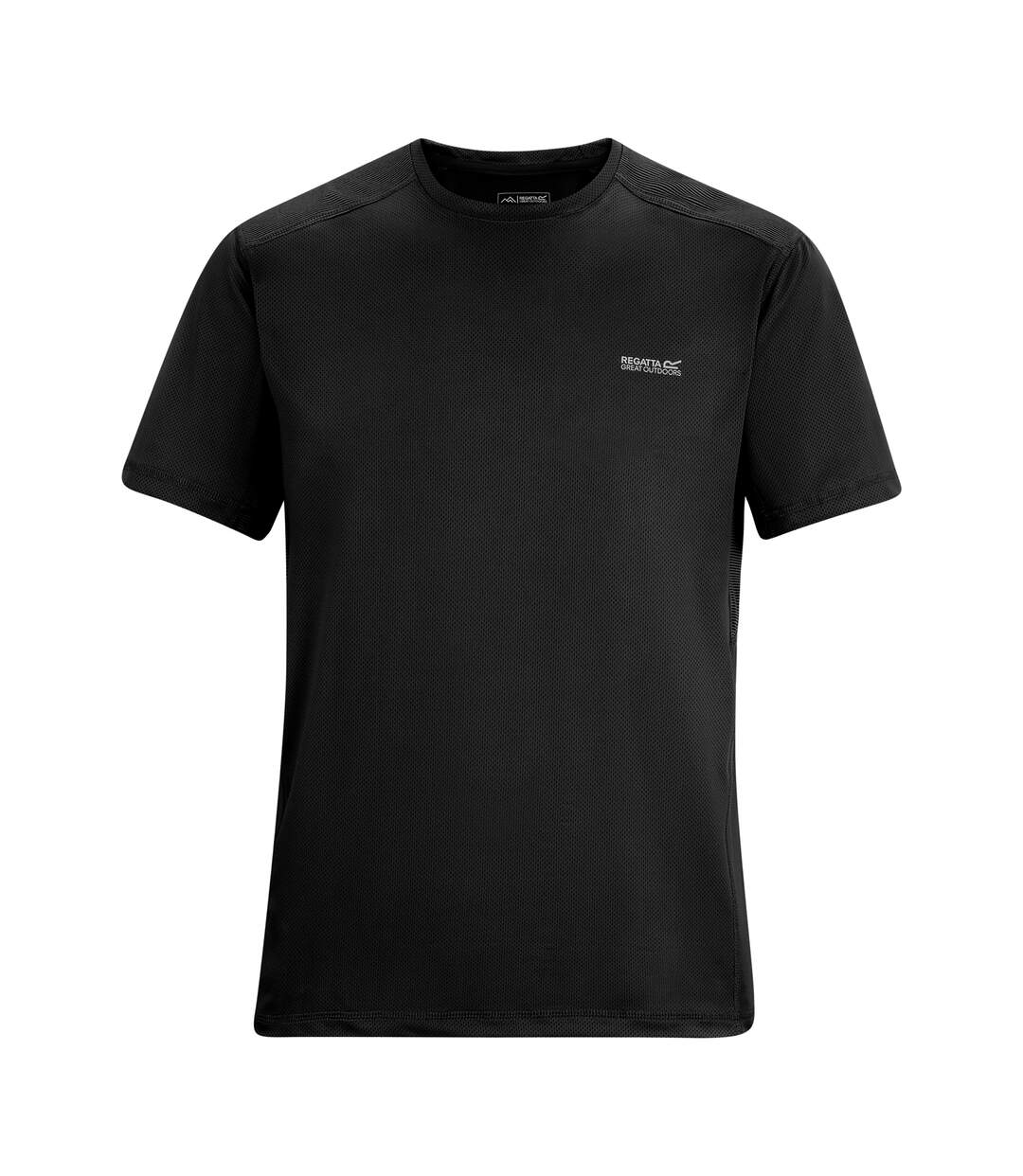 T-shirt Virda Homme Gris Clair Noir Regatta-2