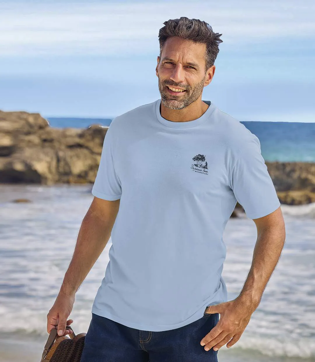 4er-Pack einfarbige T-Shirts aus Baumwolle-3