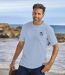 4er-Pack einfarbige T-Shirts aus Baumwolle-3