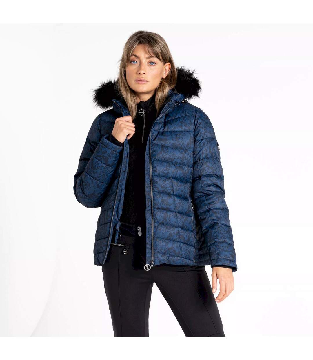 Blouson de ski glamorize femme denim sombre Dare 2B-4