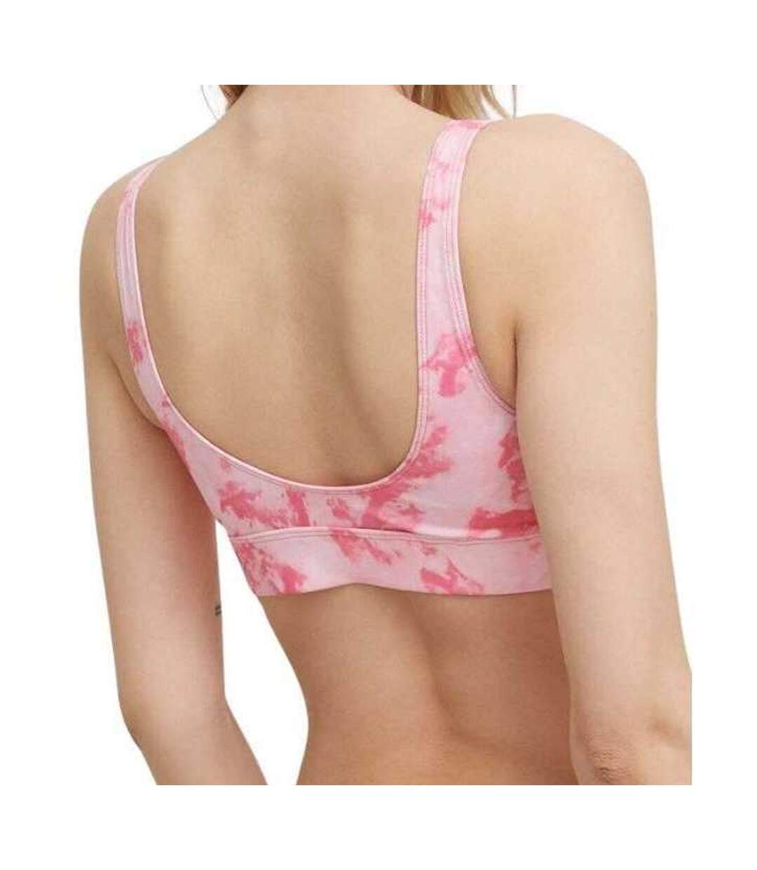 Haut De Maillot De Bain Motif/style Tie-dye Femme Rose Calvin Klein-3