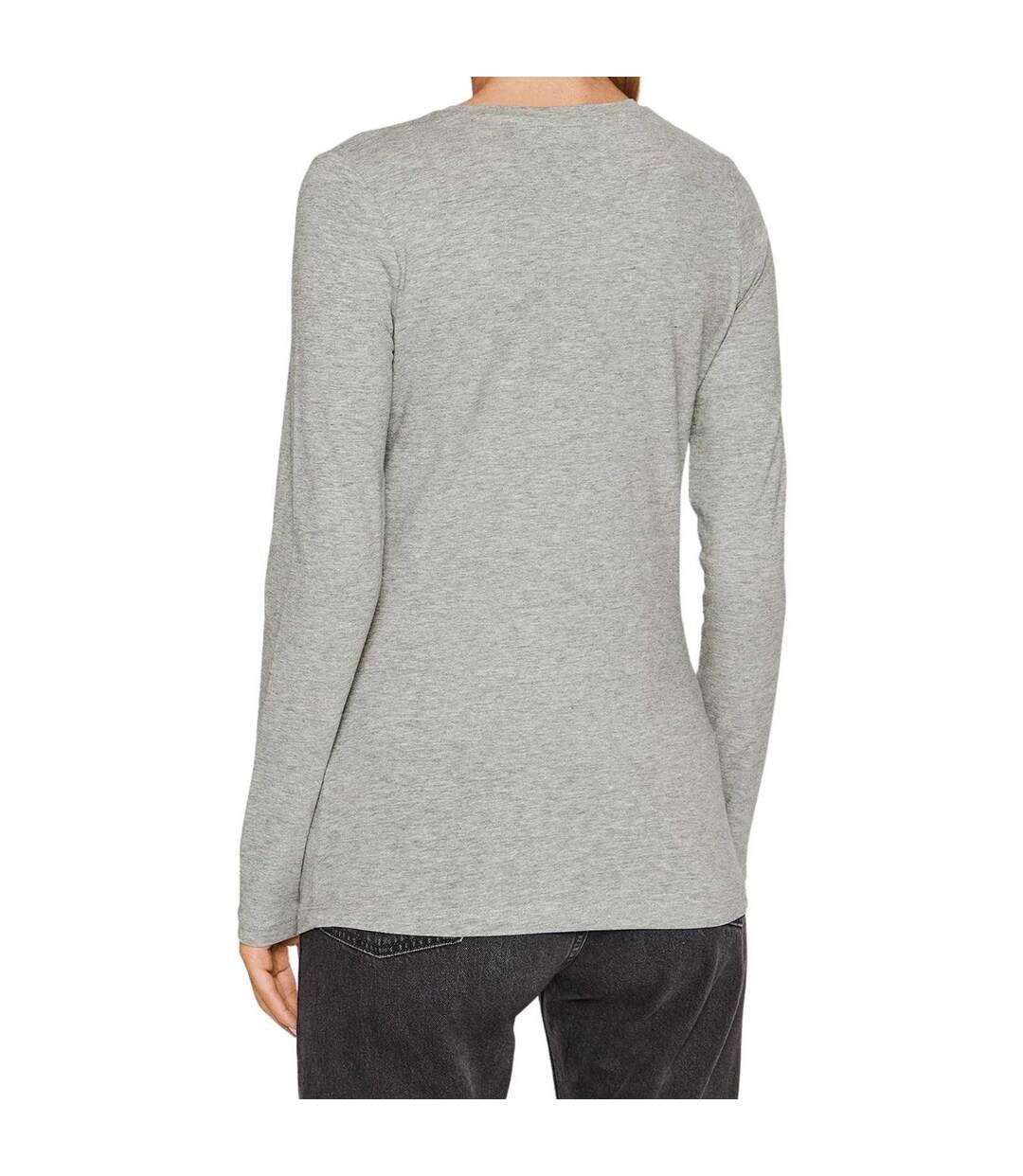 T-shirt New Virginia Femme Gris Chiné Pepe Jeans-2