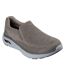 Mens Arch Fit Crosser Locke Trainers Taupe Skechers-1