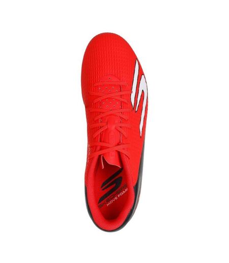 Mens Skx_2 Academy Firm Ground Football Boots Red Black Skechers