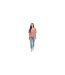 Blouse Manches Bouffantes Femme Rouge Blanc Be You-1