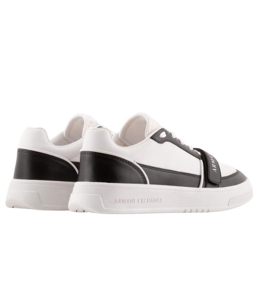 Baskets Homme Blanc Noir Armani Exchange-2