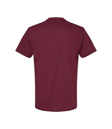 Unisex adult softstyle midweight t-shirt maroon Gildan