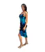Robe Mi-longue Motif/style Floral Abstrait Femme Bleu Marine AX Paris-4