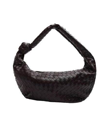Womens/ladies Knotted Shoulder Bag One Size Brown Where's That From