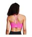Womens/ladies Seamless Spaghetti Strap Sports Bra Pink White Under Armour-4