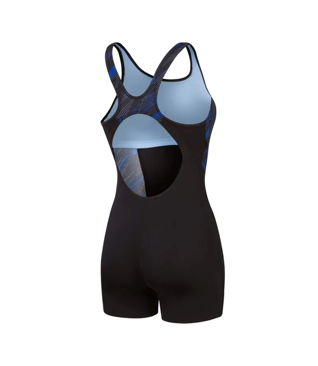 Womens/ladies hyperboom splice legsuit black/blue Speedo