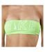 Haut de maillot de bain vert fluo femme nike bandeau bikini top - l-1