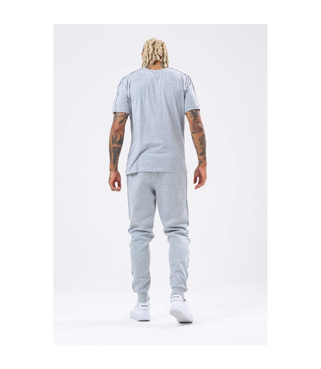 T-shirt tonal tape homme gris Hype