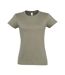 SOLS - T-shirt manches courtes IMPERIAL - Femme (Kaki) - UTPC291