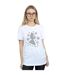 Disney Princess Womens/Ladies Belle Winter Silhouette Cotton Boyfriend T-Shirt (White) - UTBI48950