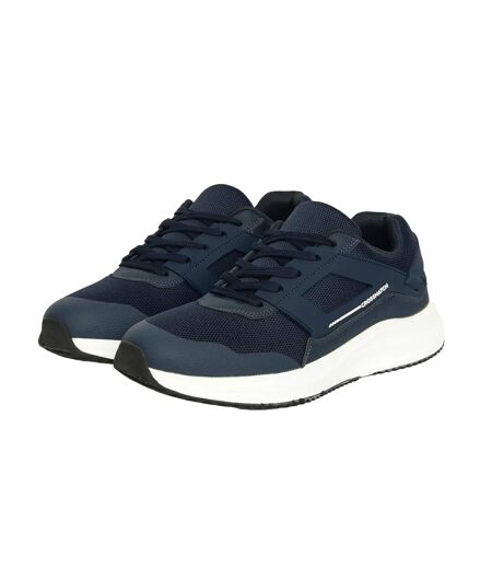 Mens Holywell Flyknit Trainers Navy White Crosshatch