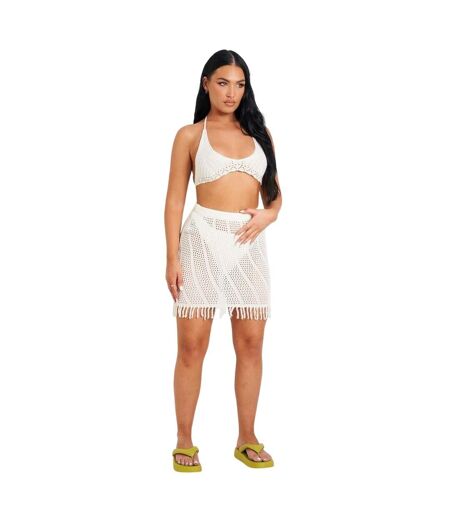 Mini Jupe Femme Blanc Missy Empire