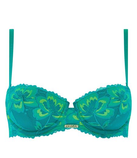 Soutien-gorge coques moulées bandeau turquoise Elisa