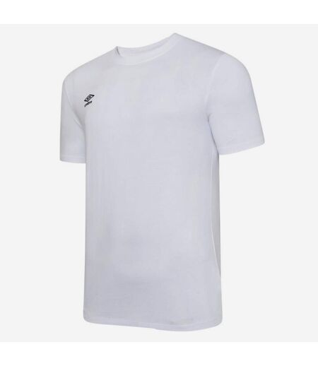 Umbro Mens Club Leisure T-Shirt (White/Black)