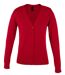 Gilet boutonné - Femme - 90012 - rouge