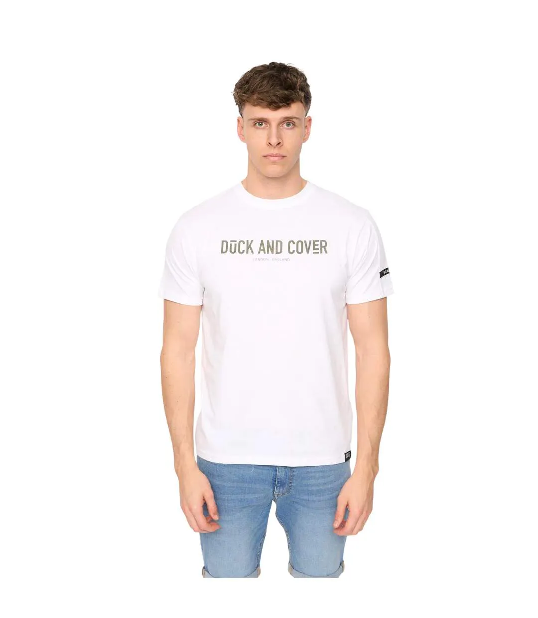 Mens Walpole T-shirt White Duck And Cover-2