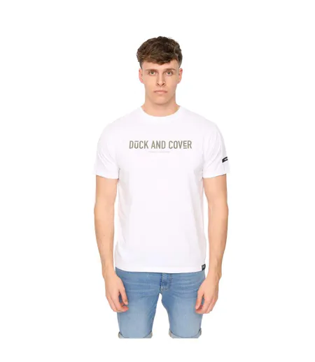 Mens Walpole T-shirt White Duck And Cover