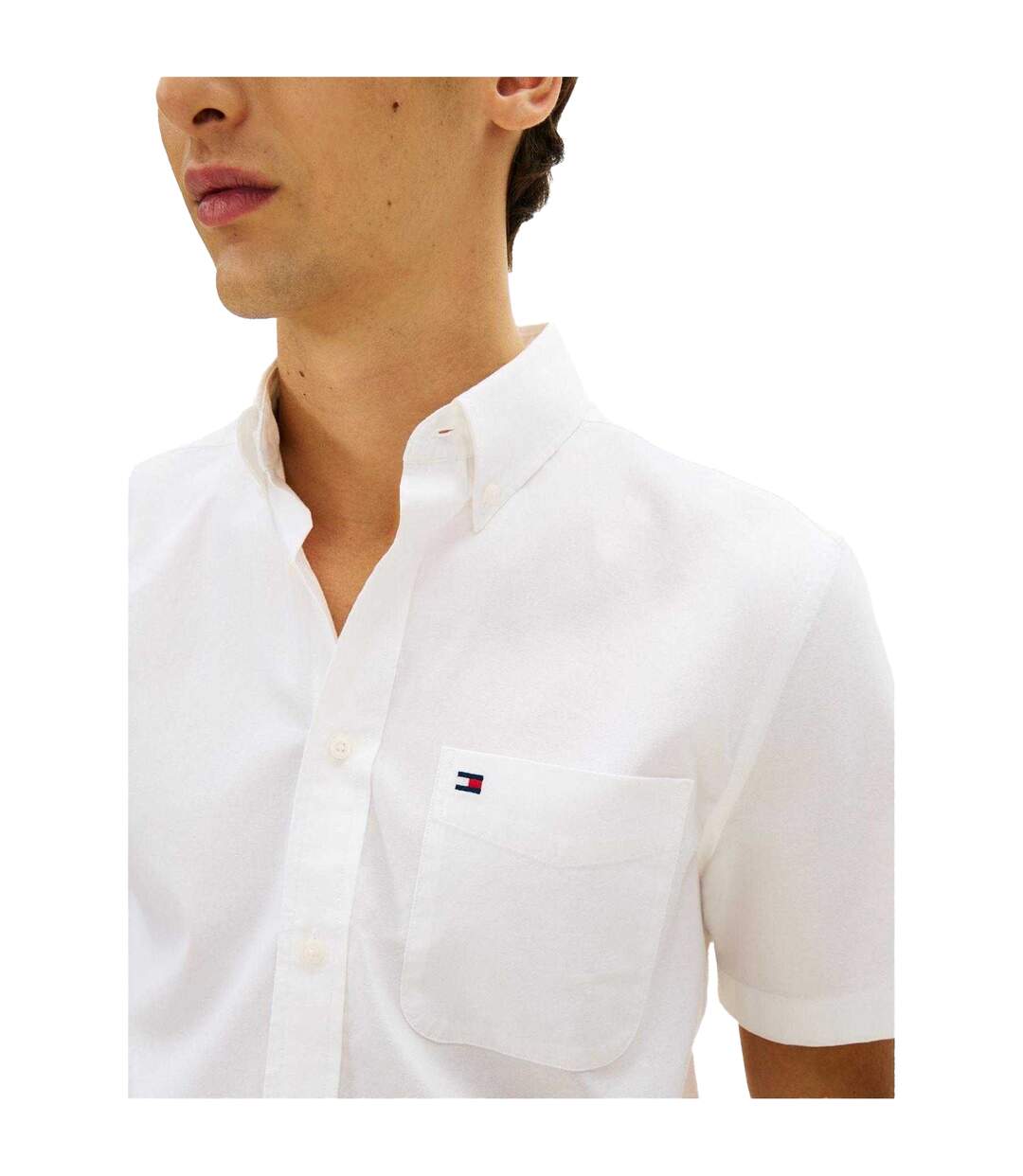 Chemise Manches Courtes Homme Blanc Tommy Hilfiger-4