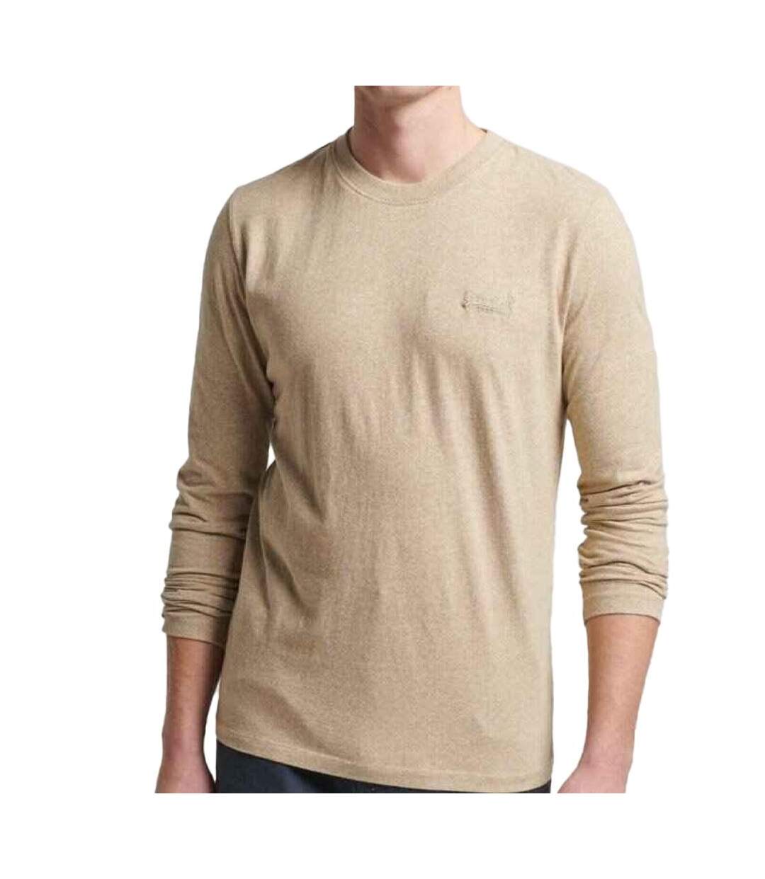 T-shirt Manches Longues Beige Homme Superdry M6010550A-02A - L-1