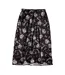 Womens/ladies Death Star Satin Skirt Black Charcoal Star Wars-3