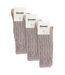 3 Pairs Ladies Extra Long Thigh High Over The Knee Wool Socks-2