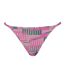 Womens/ladies Repeat Logo Side Tie Bikini Bottoms Pink Puma-1