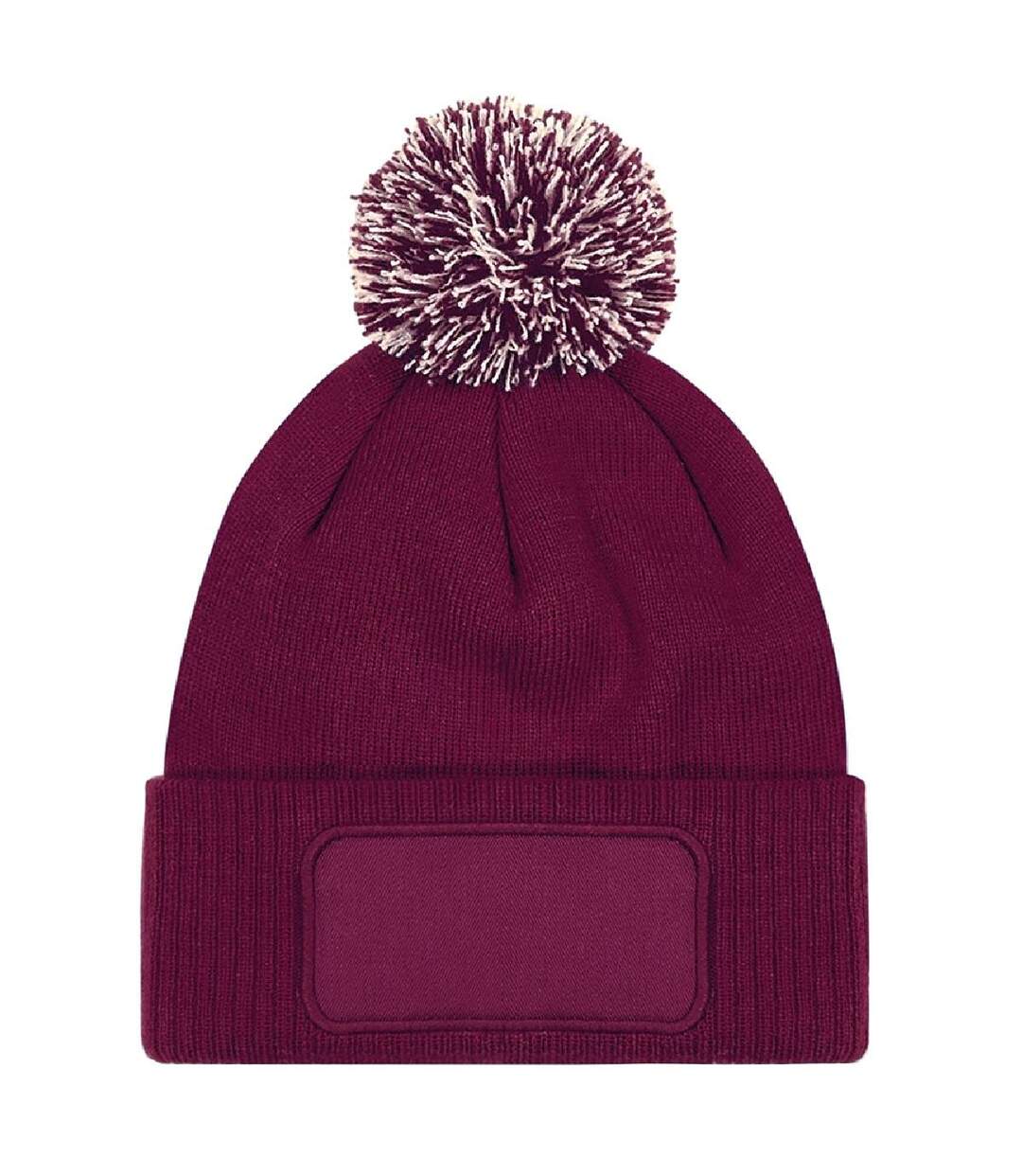 Bonnet Unisexe Pour Adultes Snowstar Printers Bordeaux Blanc Beechfield-2