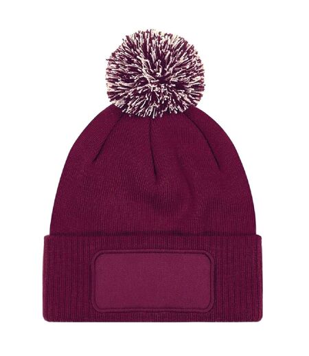 Bonnet Unisexe Pour Adultes Snowstar Printers Bordeaux Blanc Beechfield
