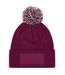 Bonnet Unisexe Pour Adultes Snowstar Printers Bordeaux Blanc Beechfield-2