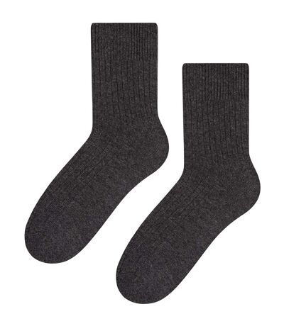 Steven - 1 Paire Homme Chaussettes Laine Mi-mollet Hiver Chaudes