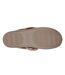 Womens/ladies Cosy Campf Leather Slippers Taupe Skechers-4