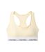 Womens/ladies Logo Cotton Blend Bralette Yellow Pear Calvin Klein-1