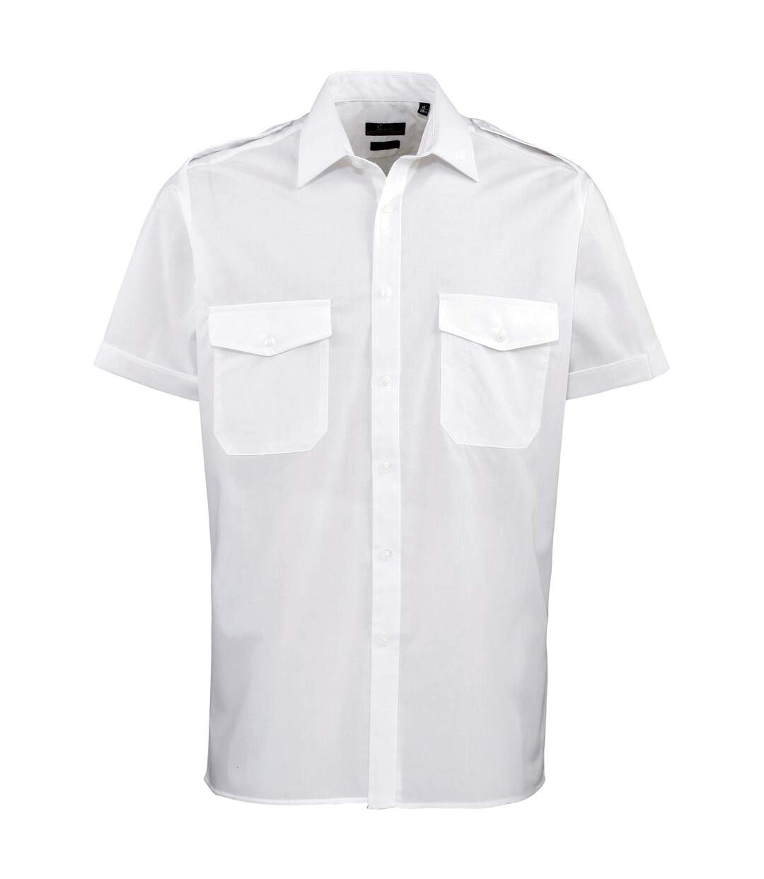 Chemise de pilote à manches courtes homme blanc Premier