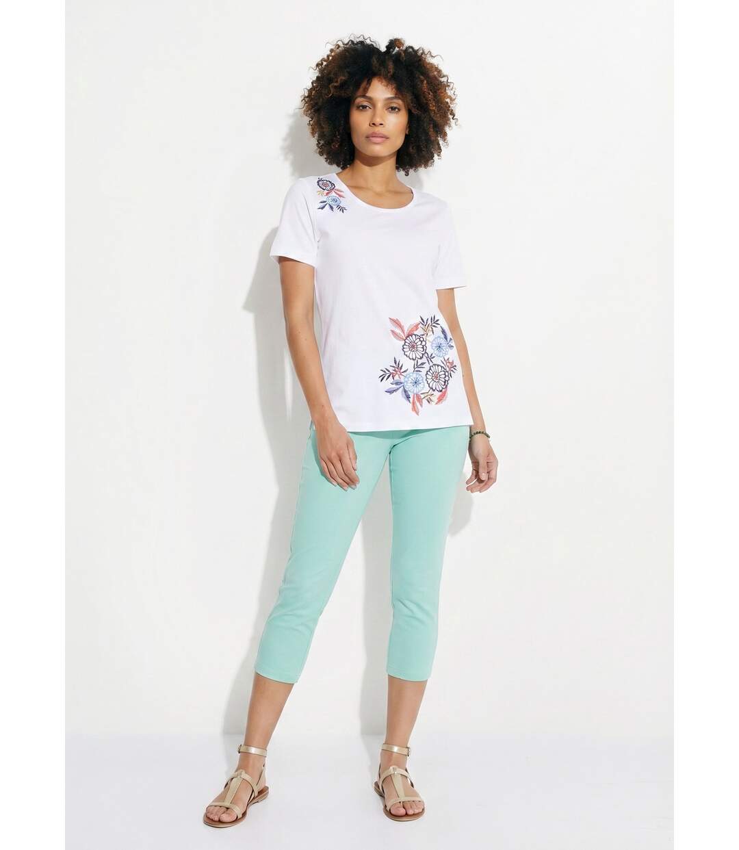 T-shirt manches courtes brodé ou imprimé-3