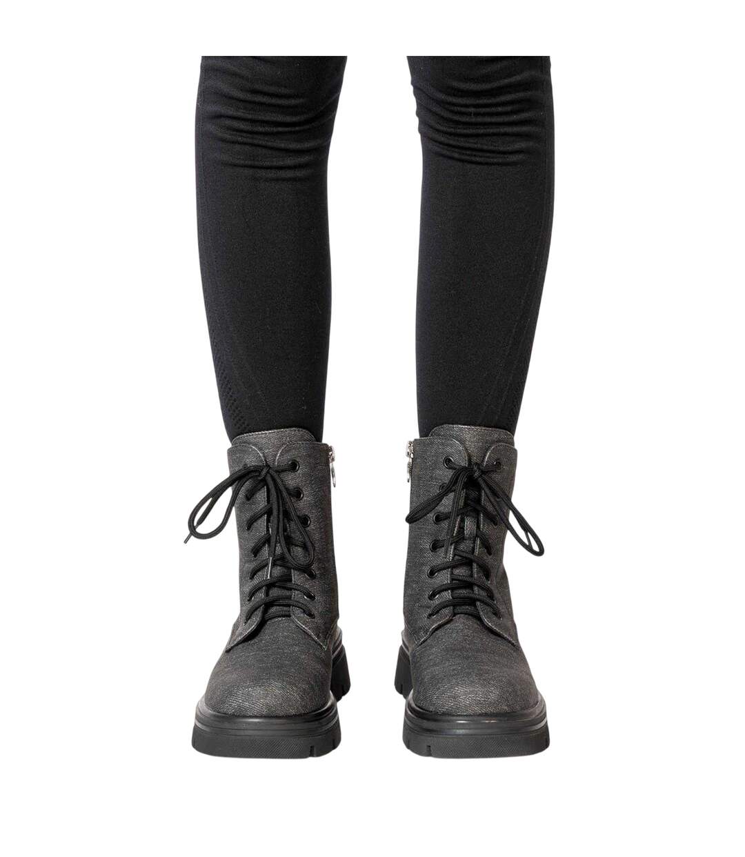 Bottes De Motard Bella Femme Noir Miso-1