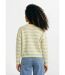 Pull duveteux col rond, rayures pastel-2
