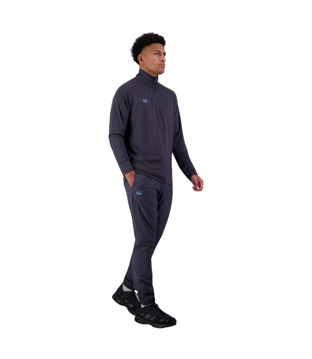 Mens Tempo+ Quarter Zip Training Top India Ink Canterbury-4