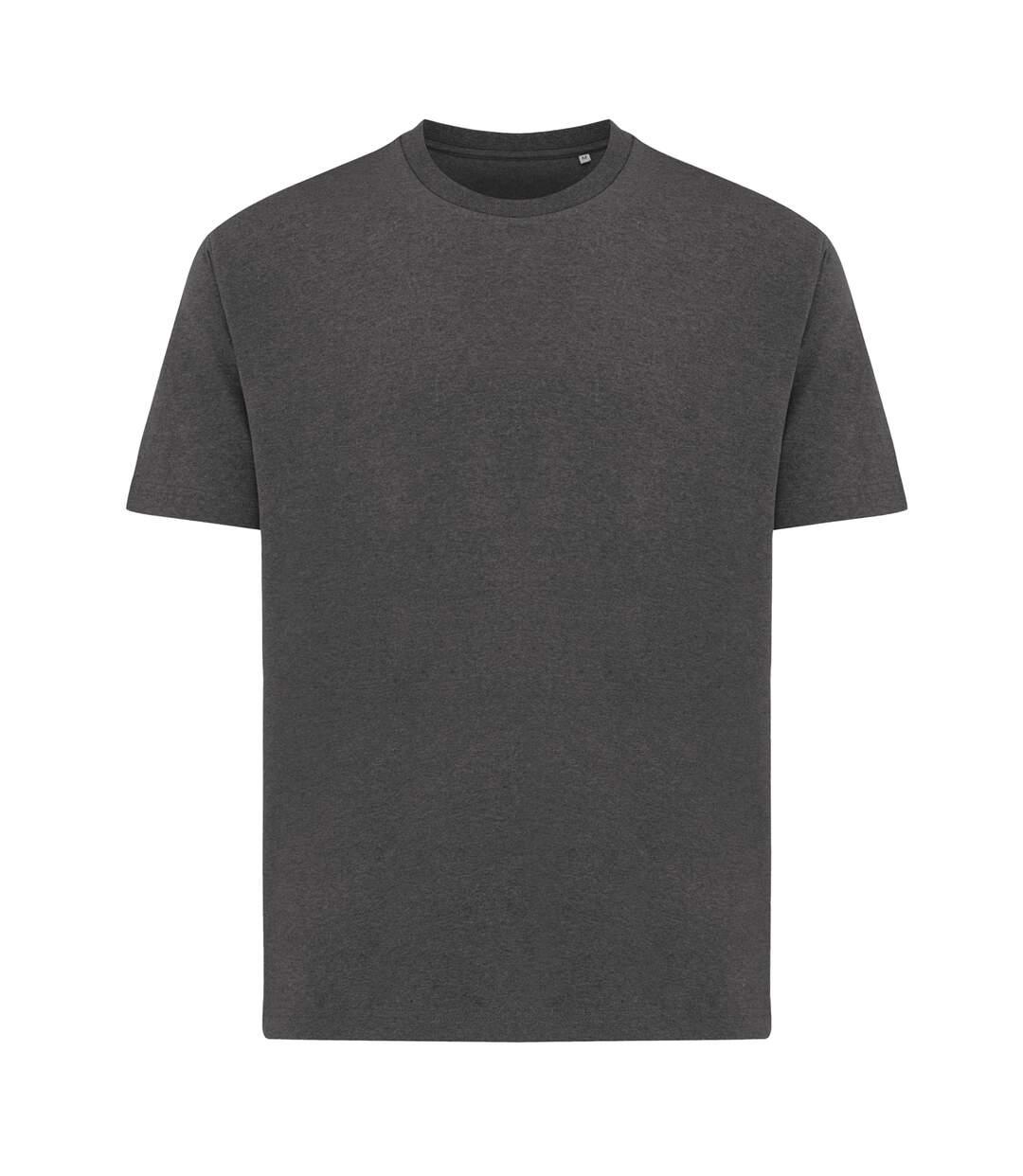 Unisex adult teide recycled cotton t-shirt heather anthracite Iqoniq-1