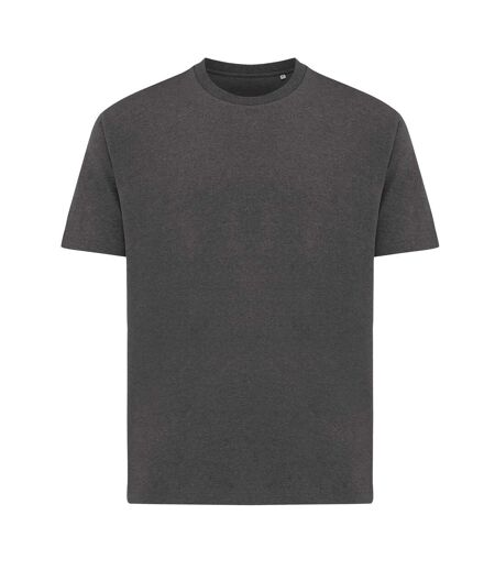 Unisex adult teide recycled cotton t-shirt heather anthracite Iqoniq