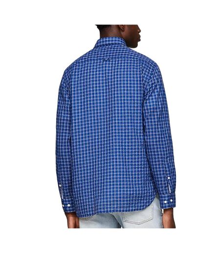 Chemise à Carreaux Bleu Homme Tommy Hilfiger Check MW0MW34656 - L